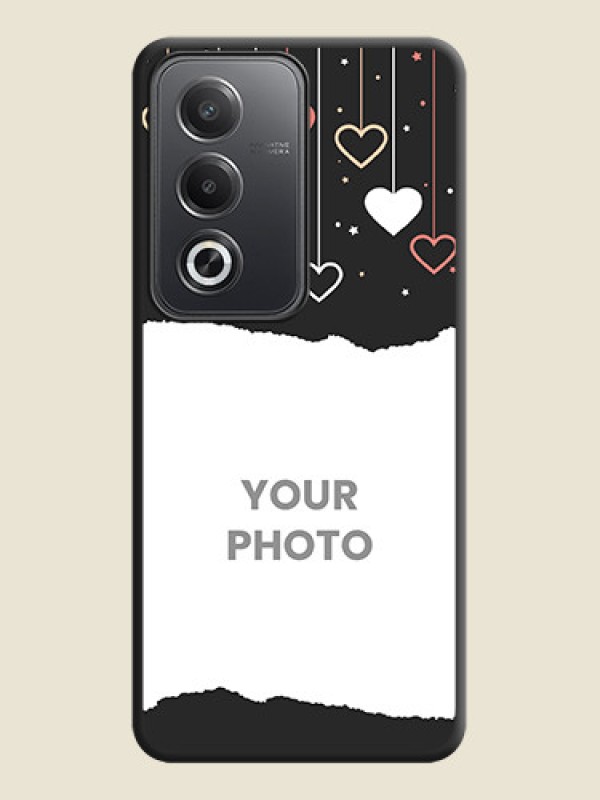 Custom Love Hangings with Splash Wave Picture On Space Black Custom Soft Matte Mobile Back Cover - Oppo A3 Pro 5G - alternate view