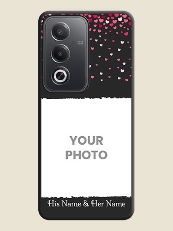 Custom Fall in Love with Your Partner on Photo On Space Black Custom Soft Matte Mobile Back Cover - Oppo A3 Pro 5G - alternate view