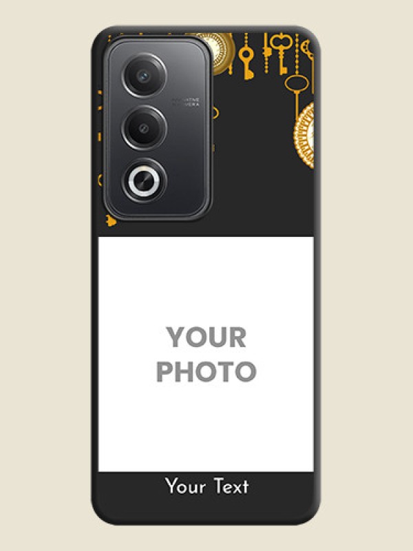Custom Decorative Design with Text On Space Black Custom Soft Matte Mobile Back Cover - Oppo A3 Pro 5G - alternate view