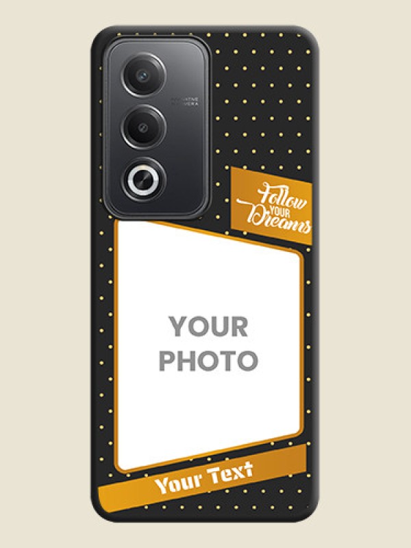 Custom Follow Your Dreams with White Dots On Space Black Custom Soft Matte Mobile Back Cover - Oppo A3 Pro 5G - alternate view