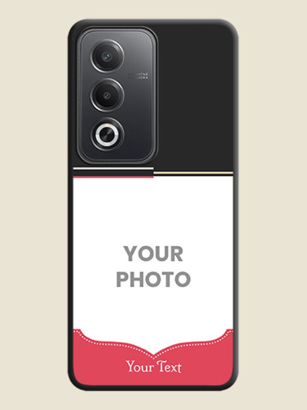 Custom Classic Plain Design with Name On Space Black Custom Soft Matte Mobile Back Cover - Oppo A3 Pro 5G - alternate view