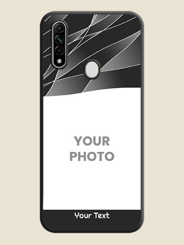 Custom Mixed Wave Lines - Photo on Space Black Soft Matte Mobile Cover - Oppo A31 - alternate view