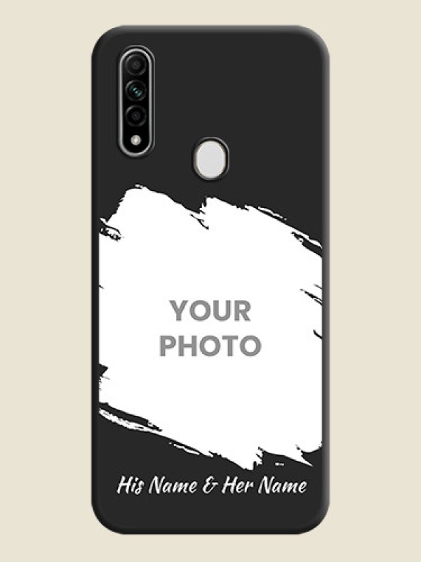Custom Grunge Brush Strokes - Photo on Space Black Soft Matte Back Cover - Oppo A31 - alternate view