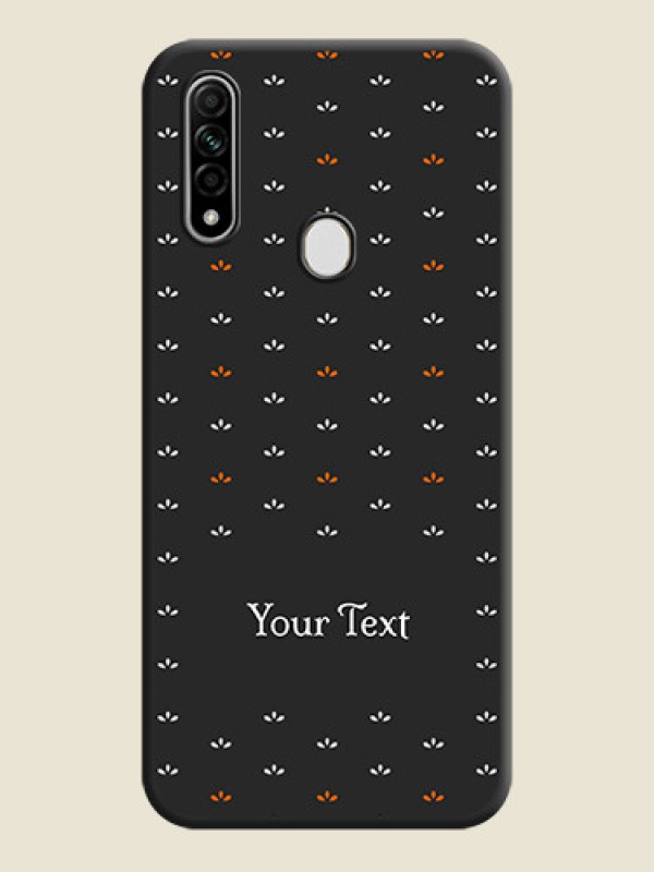Custom Simple Pattern With Custom Text On Space Black Personalized Soft Matte Phone Covers -Oppo A31 - alternate view
