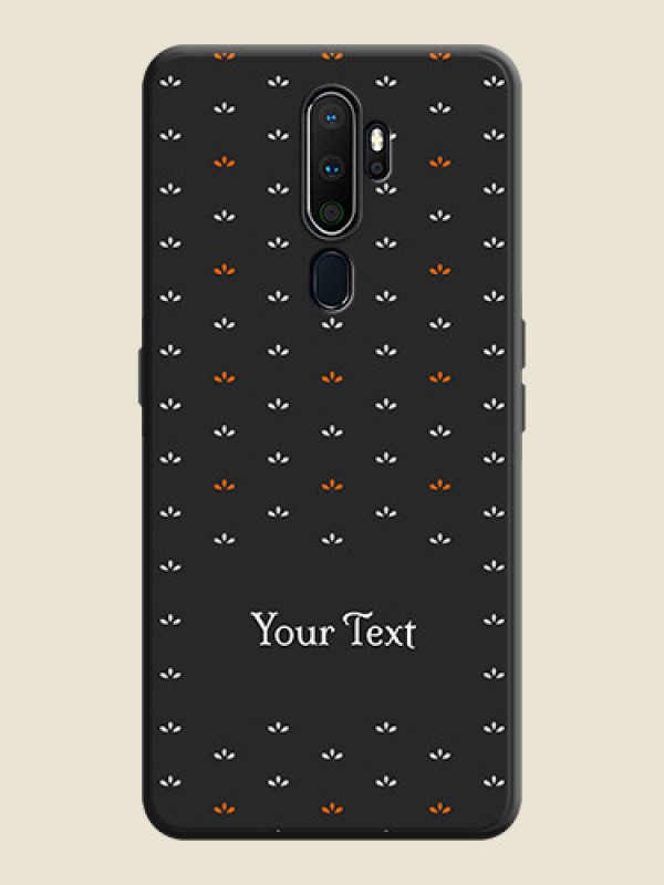 Custom Simple Pattern With Custom Text On Space Black Personalized Soft Matte Phone Covers -Oppo A5 2020 - alternate view