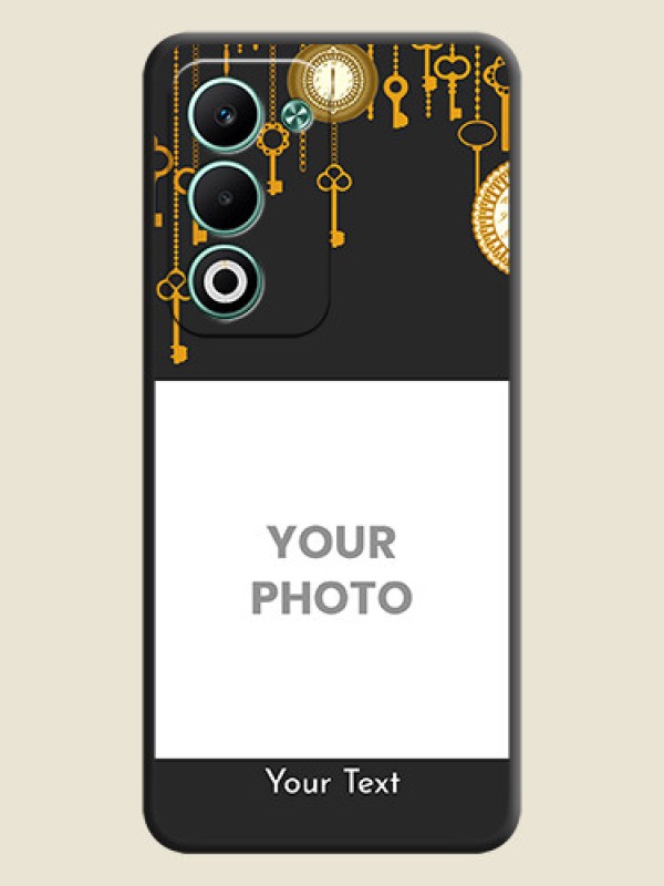 Custom Decorative Design with Text On Space Black Custom Soft Matte Mobile Back Cover - Oppo A5 5G - alternate view