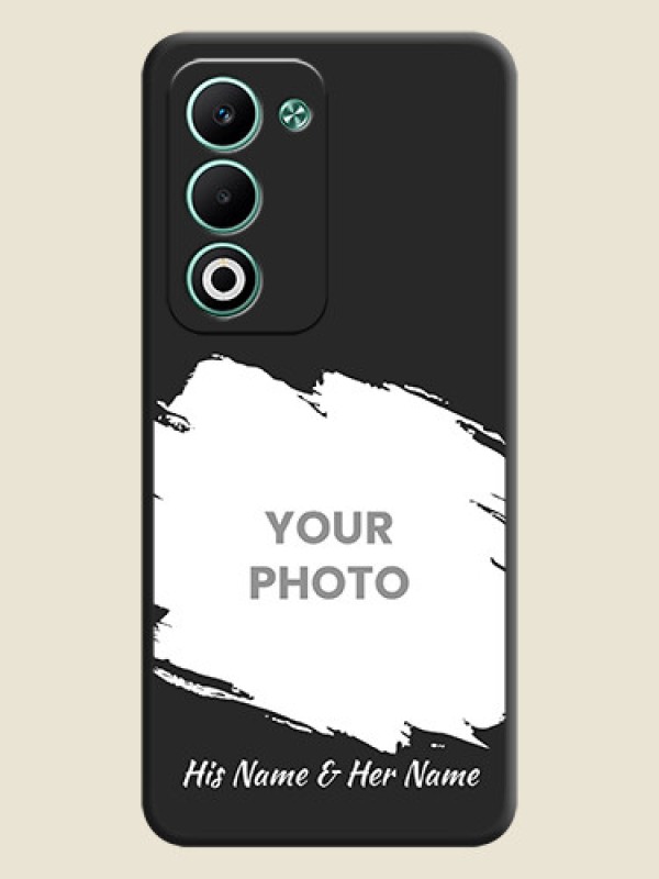 Custom Grunge Brush Strokes on Photo On Space Black Custom Soft Matte Mobile Back Cover - Oppo A5 5G - alternate view