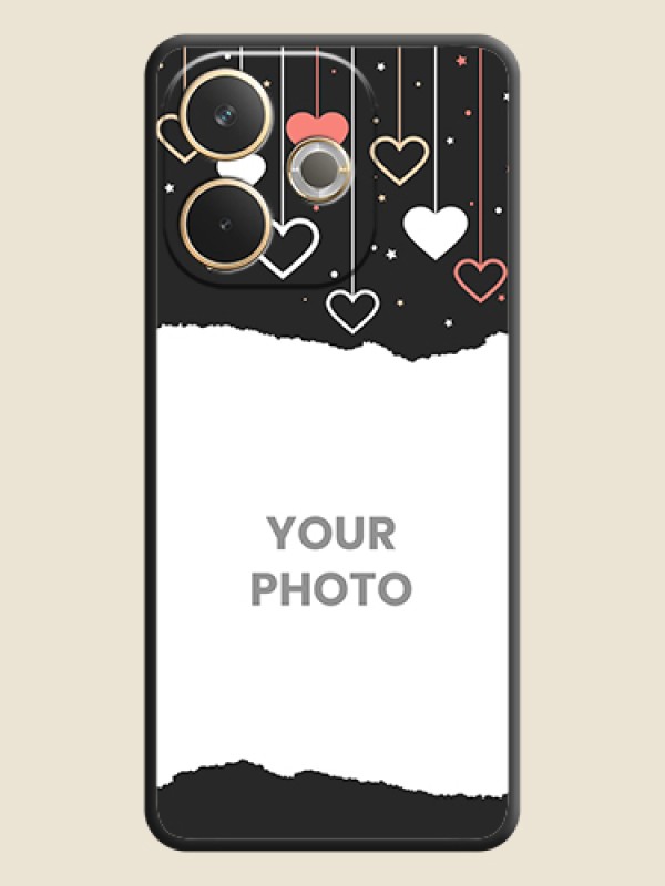 Custom Love Hangings with Splash Wave Picture On Space Black Custom Soft Matte Mobile Back Cover - Oppo A5 Pro 5G - alternate view