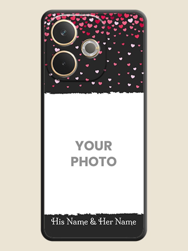 Custom Fall in Love with Your Partner on Photo On Space Black Custom Soft Matte Mobile Back Cover - Oppo A5 Pro 5G - alternate view