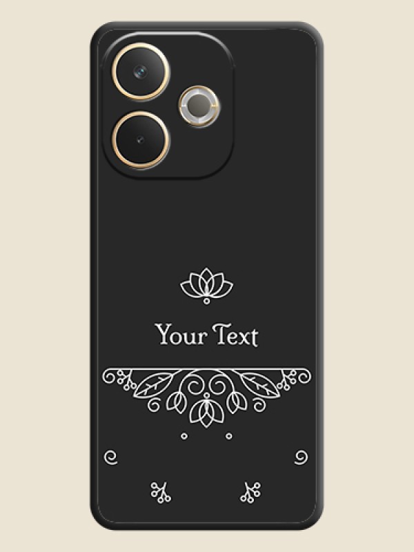 Custom Lotus Garden Custom Text On Space Black Custom Soft Matte Mobile Back Cover - Oppo A5 Pro 5G - alternate view