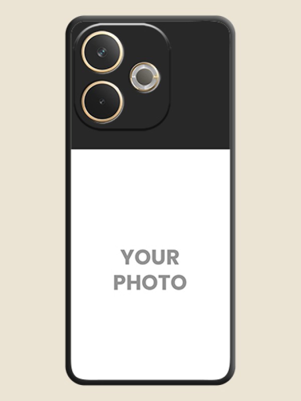 Custom Image Upload With Space Black Color On Custom Soft Matte Mobile Back Cover - Oppo A5 Pro 5G - alternate view