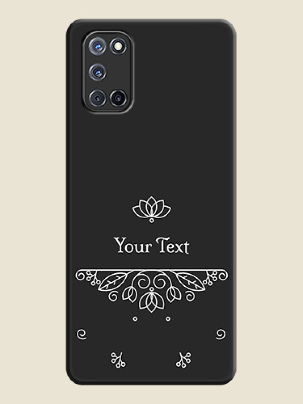 Custom Lotus Garden Custom Text On Space Black Personalized Soft Matte Phone Covers -Oppo A52 - alternate view