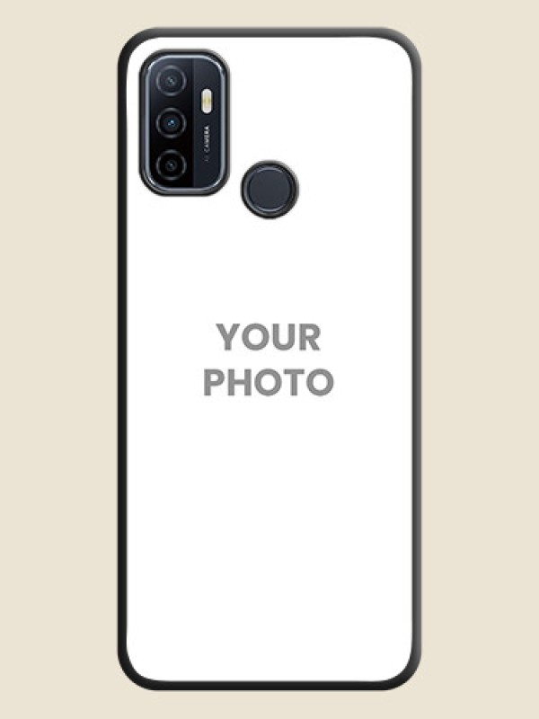Custom Full Single Pic Upload On Space Black Personalized Soft Matte Phone Covers -Oppo A53 - alternate view