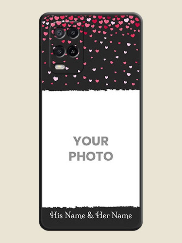 Custom Fall in Love with Your Partner  on Photo on Space Black Soft Matte Phone Cover - Oppo A54 - alternate view