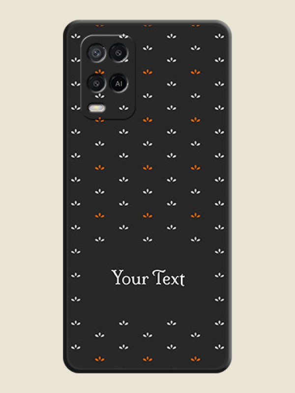 Custom Simple Pattern With Custom Text On Space Black Personalized Soft Matte Phone Covers -Oppo A54 - alternate view