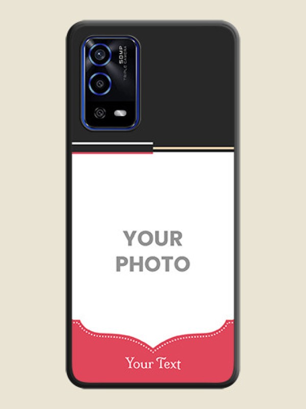Custom Classic Plain Design with Name on Photo on Space Black Soft Matte Phone Cover - Oppo A55 - alternate view