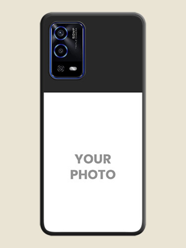 Custom Image Upload With Space Black Color On Custom Soft Matte Mobile Back Cover - Oppo A55 - alternate view