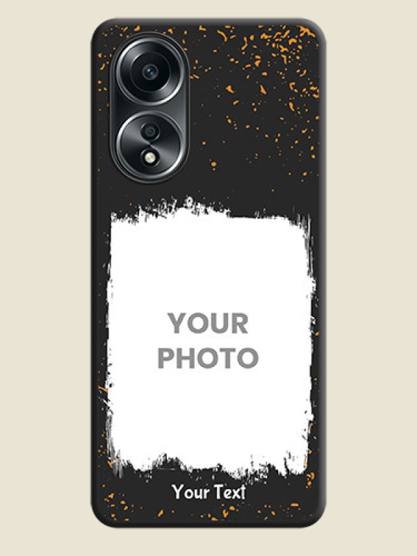 Custom Spray Free Design - Photo on Space Black Soft Matte Phone Cover - Oppo A58 - alternate view