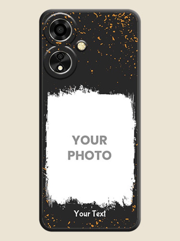 Custom Spray Free Design on Photo On Space Black Custom Soft Matte Mobile Back Cover - Oppo A59 5G - alternate view
