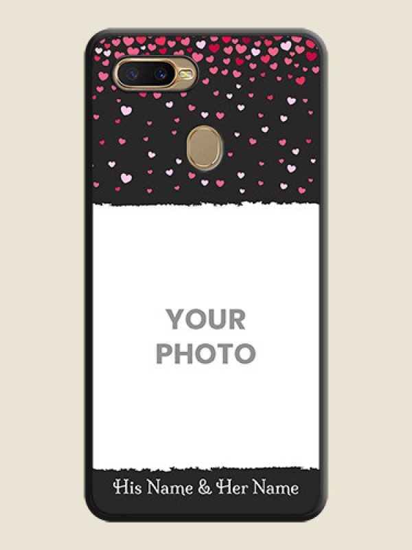 Custom Fall in Love with Your Partner on Photo on Space Black Soft Matte Phone Cover - Oppo A5s - alternate view