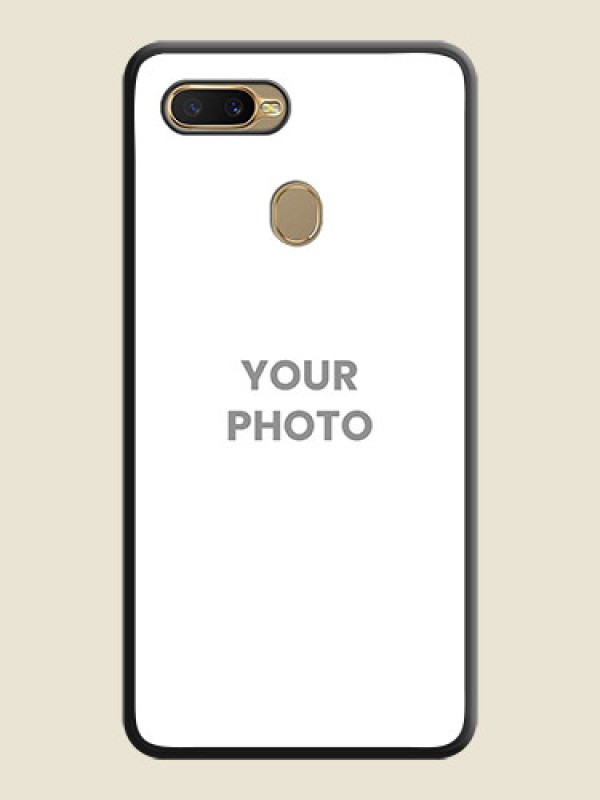 Custom Full Single Pic Upload On Space Black Personalized Soft Matte Phone Covers -Oppo A5S - alternate view