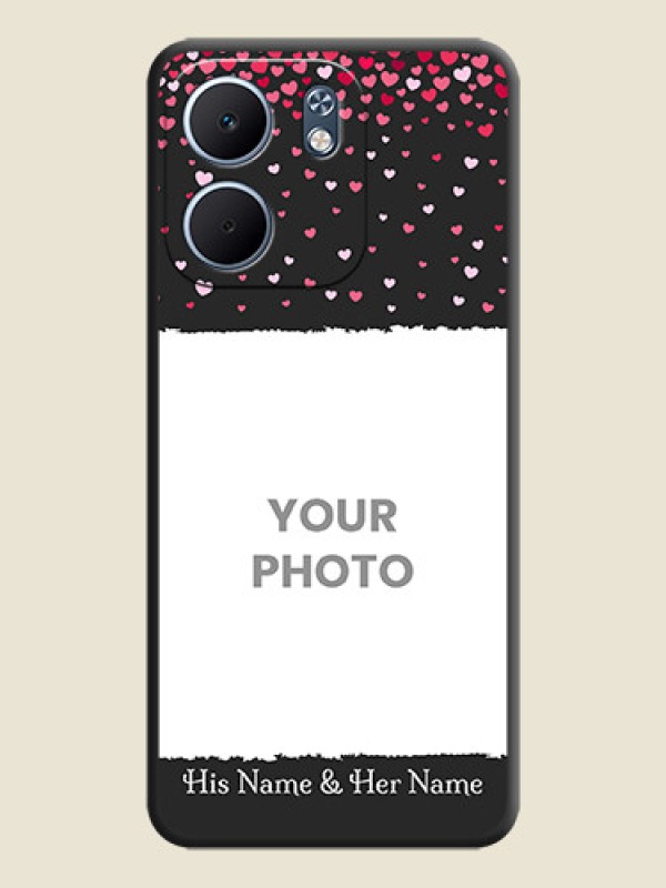 Custom Fall in Love with Your Partner on Photo On Space Black Custom Soft Matte Mobile Back Cover - Oppo A5X 4G - alternate view