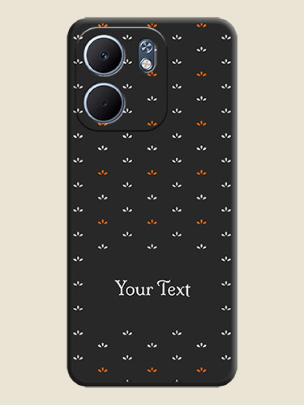 Custom Simple Pattern With Custom Text On Space Black Custom Soft Matte Mobile Back Cover - Oppo A5X 4G - alternate view