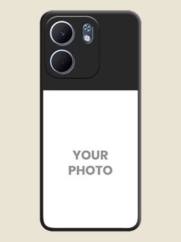 Custom Image Upload With Space Black Color On Custom Soft Matte Mobile Back Cover - Oppo A5X 4G - alternate view