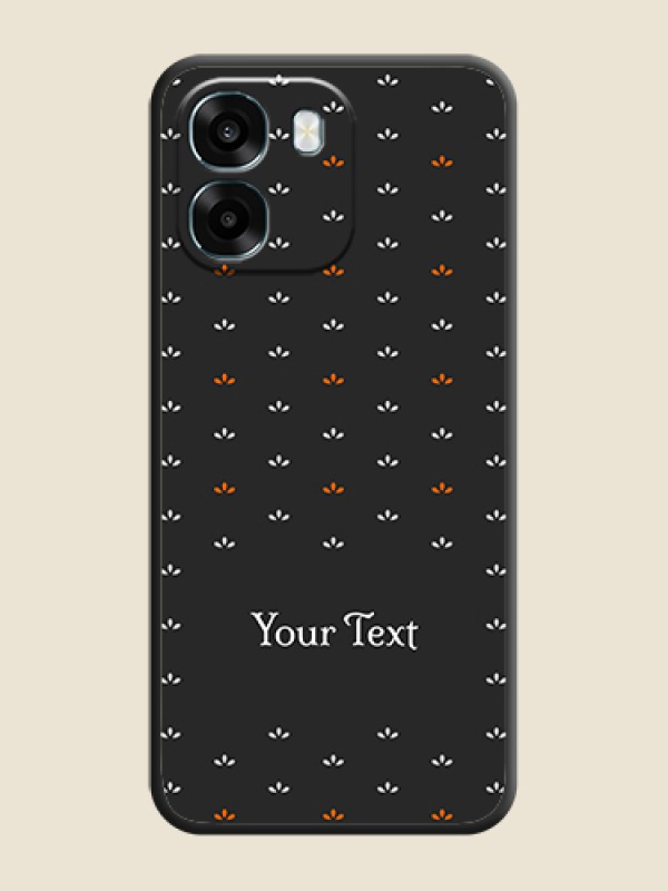 Custom Simple Pattern With Custom Text On Space Black Custom Soft Matte Mobile Back Cover - Oppo A6 5G - alternate view