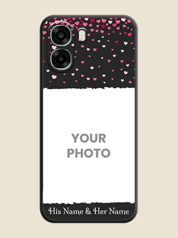 Custom Fall in Love with Your Partner on Photo On Space Black Custom Soft Matte Mobile Back Cover - Oppo A6s 5G - alternate view