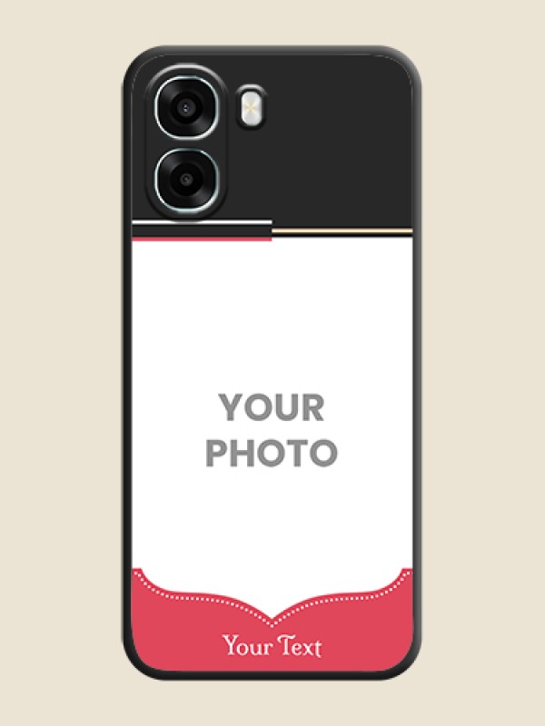 Custom Classic Plain Design with Name On Space Black Custom Soft Matte Mobile Back Cover - Oppo A6s 5G - alternate view