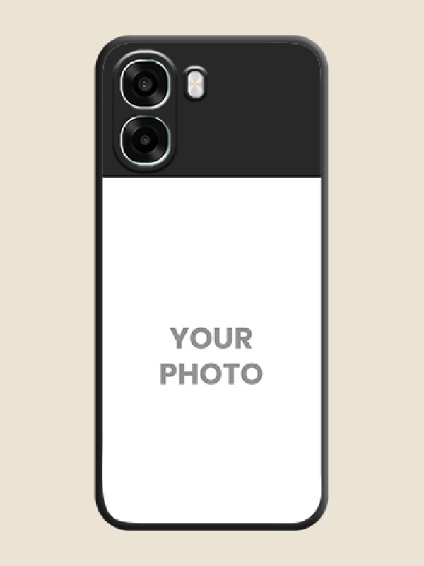Custom Image Upload With Space Black Color On Custom Soft Matte Mobile Back Cover - Oppo A6s 5G - alternate view