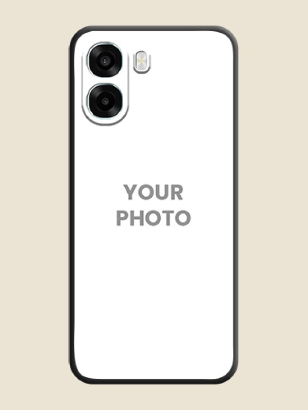 Custom Full Single Pic Upload On Space Black Custom Soft Matte Mobile Back Cover - Oppo A6x 4G - alternate view