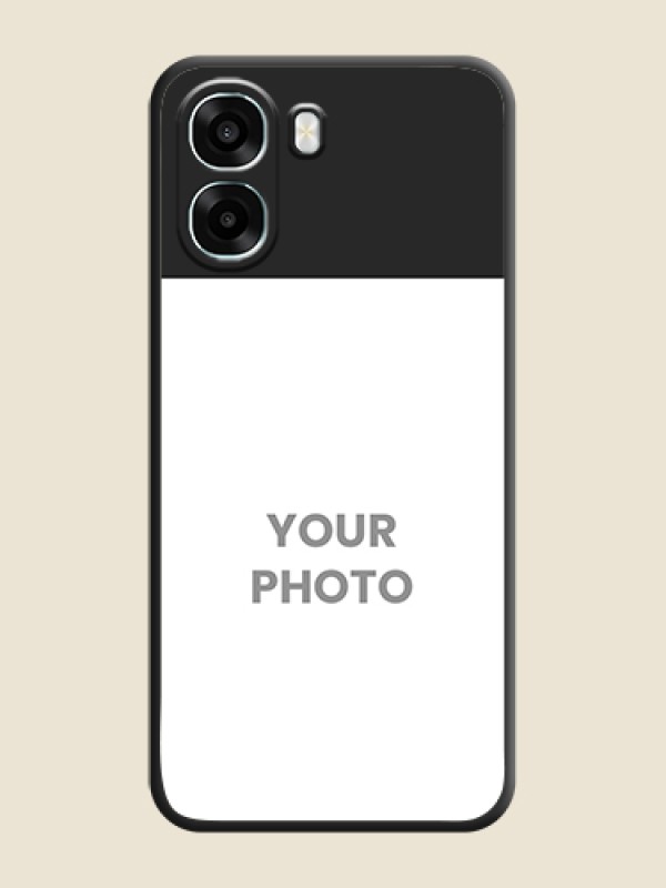 Custom Image Upload With Space Black Color On Custom Soft Matte Mobile Back Cover - Oppo A6x 4G - alternate view
