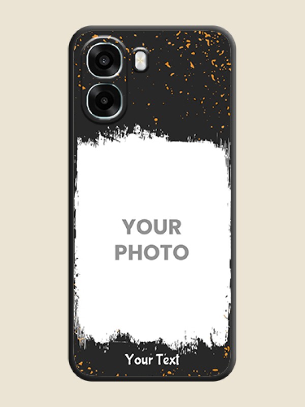 Custom Spray Free Design on Photo On Space Black Custom Soft Matte Mobile Back Cover - Oppo A6x 5G - alternate view