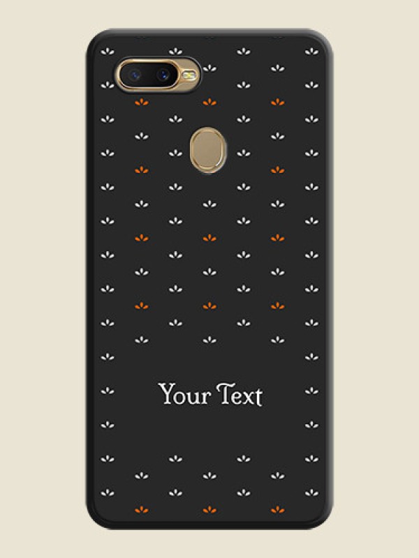 Custom Simple Pattern With Custom Text On Space Black Personalized Soft Matte Phone Covers -Oppo A7 - alternate view