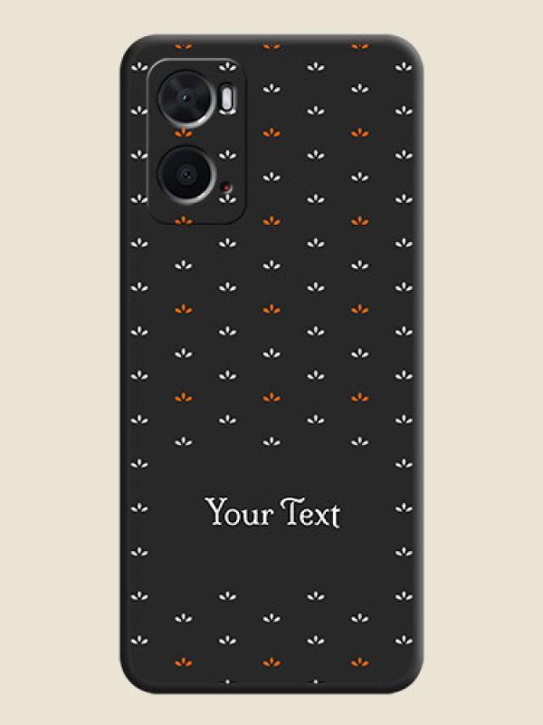Custom Simple Pattern With Custom Text On Space Black Personalized Soft Matte Phone Covers -Oppo A76 - alternate view