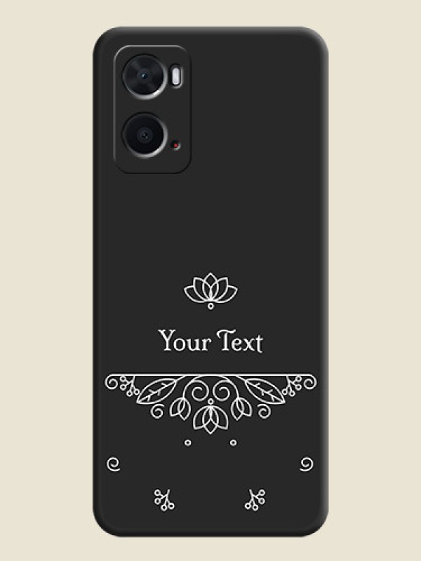 Custom Lotus Garden Custom Text On Space Black Personalized Soft Matte Phone Covers -Oppo A76 - alternate view