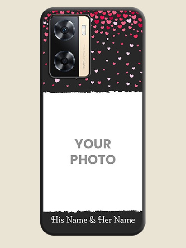 Custom Fall in Love with Your Partner  on Photo on Space Black Soft Matte Phone Cover - Oppo A77 4G - alternate view