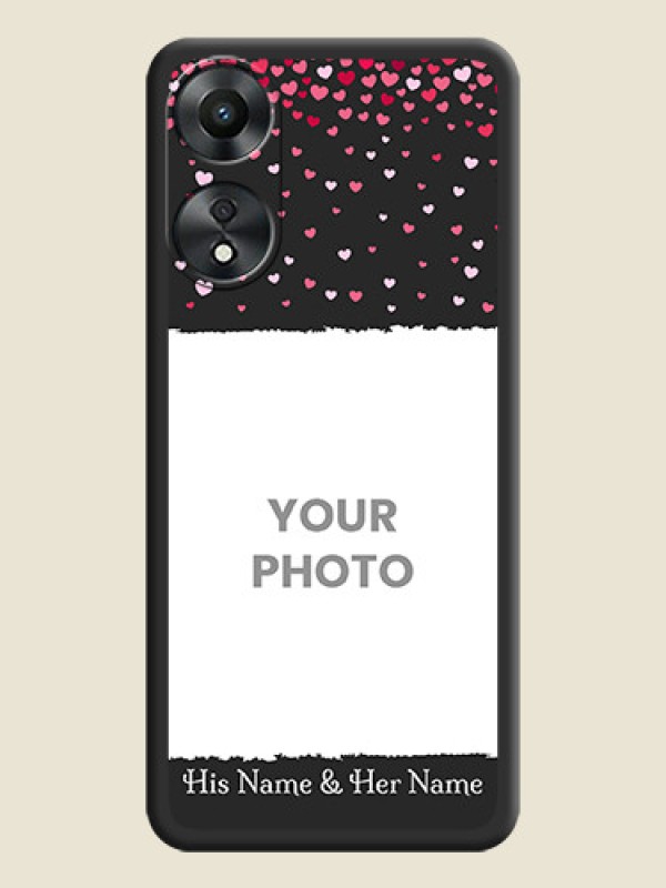 Custom Fall in Love with Your Partner  on Photo on Space Black Soft Matte Phone Cover - Oppo A78 5G - alternate view