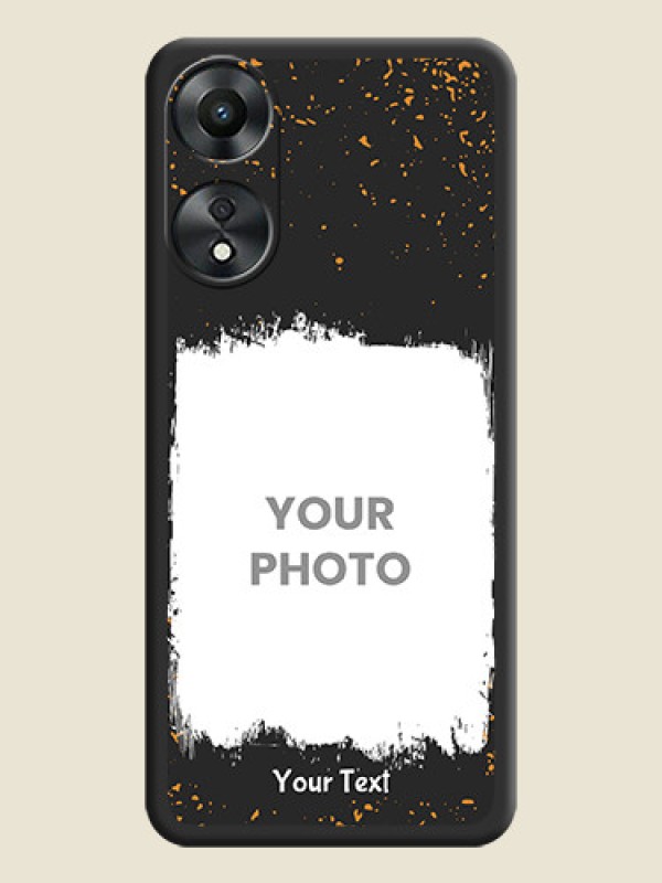 Custom Spray Free Design on Photo on Space Black Soft Matte Phone Cover - Oppo A78 5G - alternate view