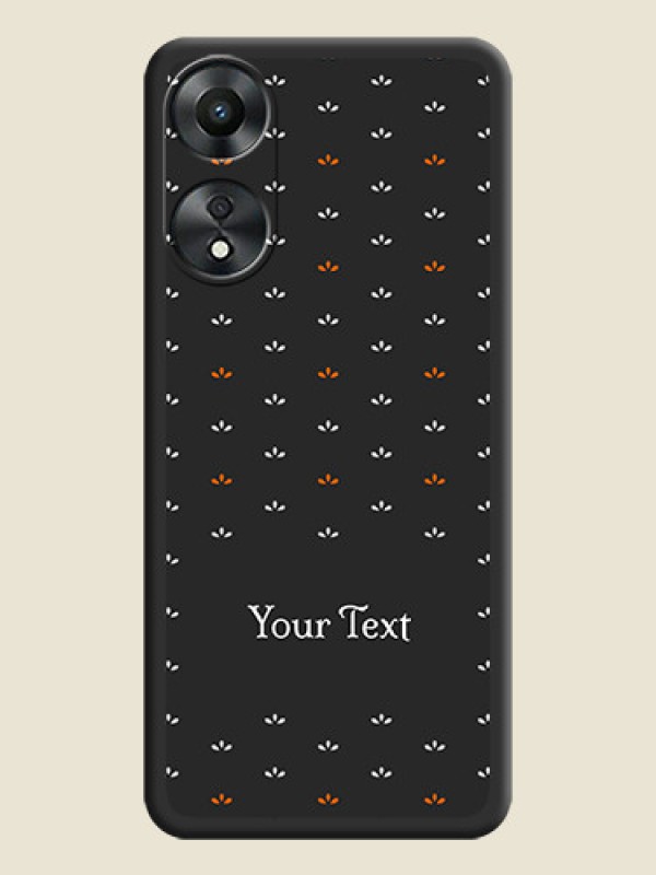 Custom Simple Pattern With Custom Text On Space Black Personalized Soft Matte Phone Covers -Oppo A78 5G - alternate view