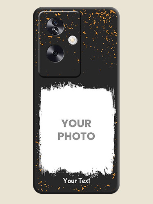 Custom Spray Free Design on Photo On Space Black Custom Soft Matte Mobile Back Cover - Oppo A79 5G - alternate view