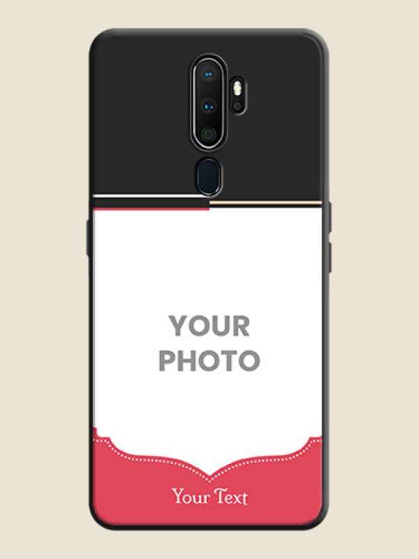 Custom Classic Plain Design with Name - Photo on Space Black Soft Matte Phone Cover - Oppo A9 2020 - alternate view