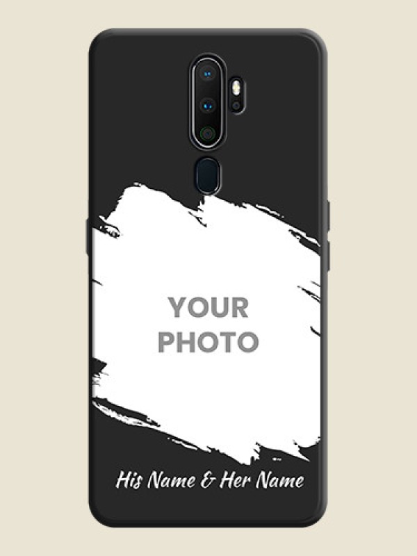 Custom Grunge Brush Strokes - Photo on Space Black Soft Matte Back Cover - Oppo A9 2020 - alternate view