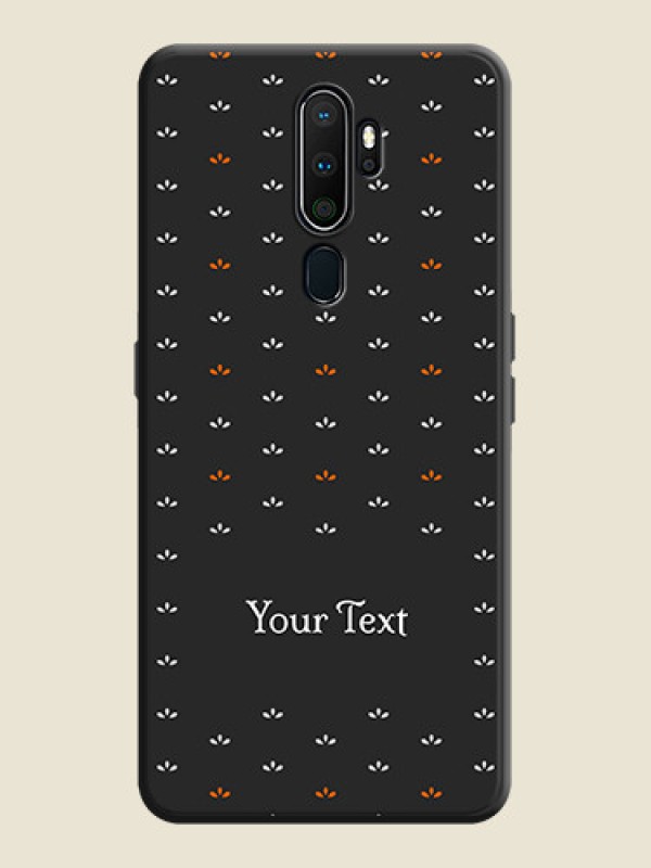 Custom Simple Pattern With Custom Text On Space Black Personalized Soft Matte Phone Covers -Oppo A9 2020 - alternate view