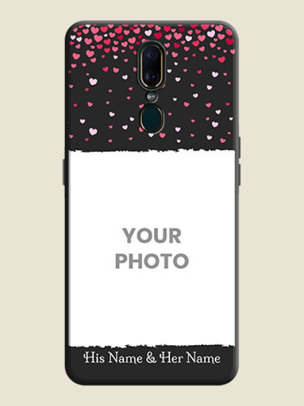 Custom Fall in Love with Your Partner  on Photo on Space Black Soft Matte Phone Cover - Oppo A9 - alternate view