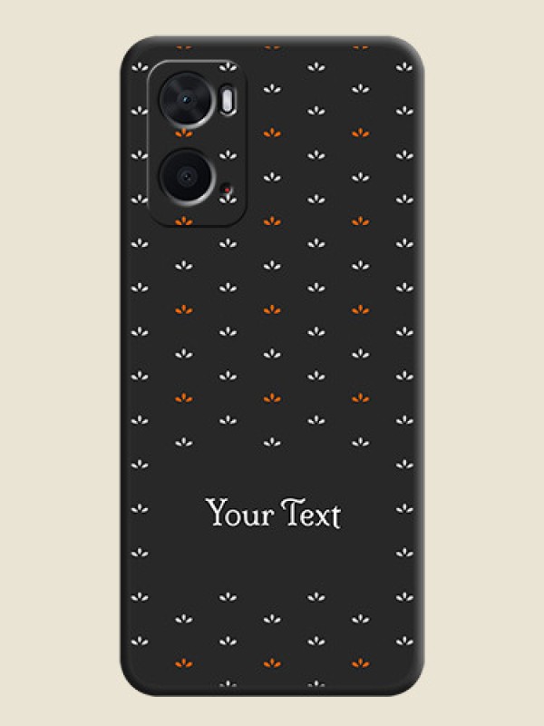 Custom Simple Pattern With Custom Text On Space Black Personalized Soft Matte Phone Covers -Oppo A96 - alternate view