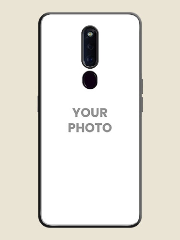 Custom Full Single Pic Upload On Space Black Personalized Soft Matte Phone Covers -Oppo F11 Pro - alternate view
