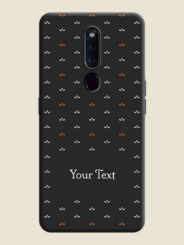 Custom Simple Pattern With Custom Text On Space Black Personalized Soft Matte Phone Covers -Oppo F11 Pro - alternate view